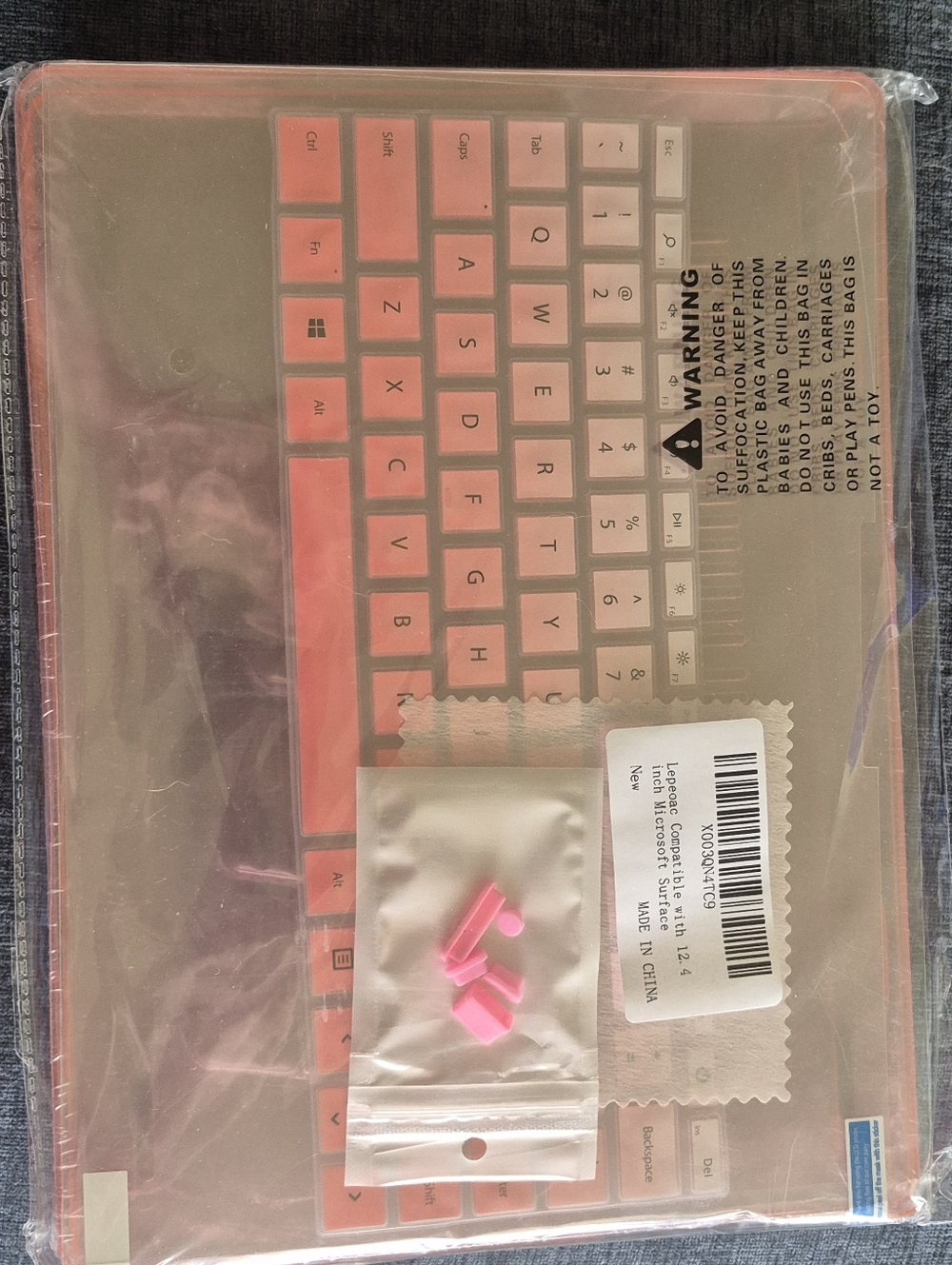 Pink Hardshell Laptop Case And Keyboard Skin